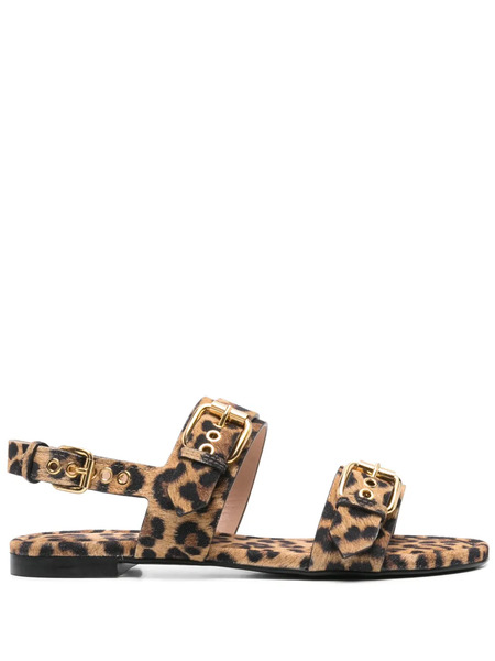  Agl Summer Multi Buckles Sandals - Brown 