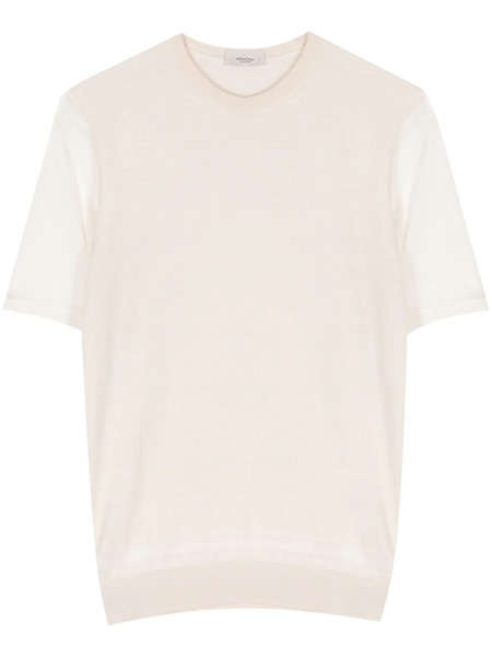  Agnona Panelled Cashmere-blend Top - Neutrals 