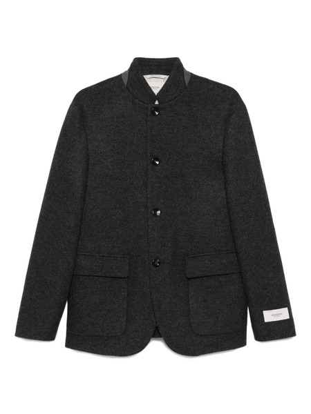  Agnona Stand-collar Patch-pocket Jacket - Grey 