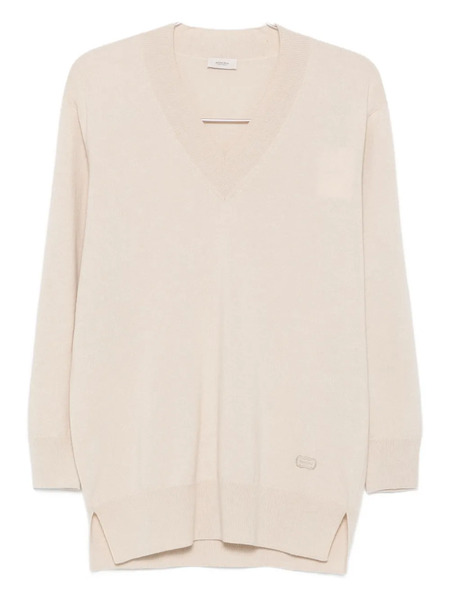  Agnona V-neck Sweater - Neutrals 