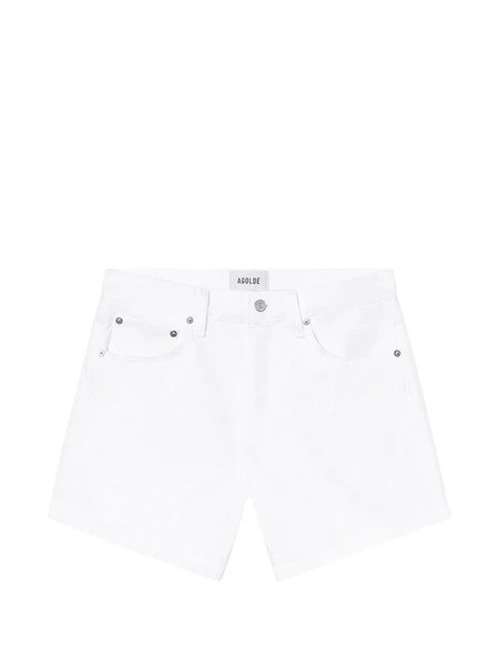  Agolde Belt-loops Shorts - White 