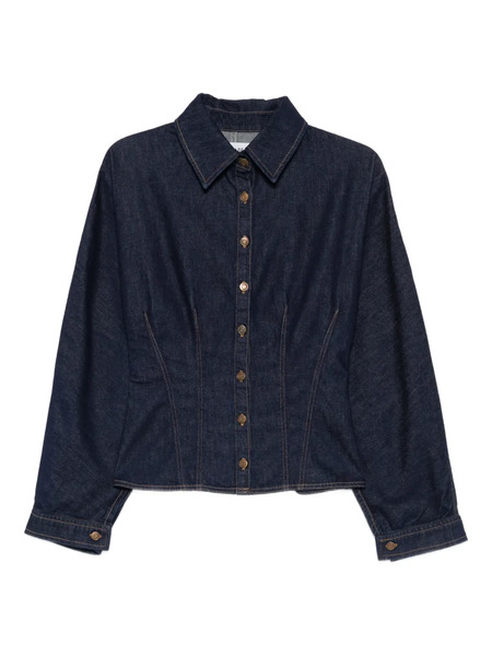  Agolde Devon Buttoned Shirt - Blue 