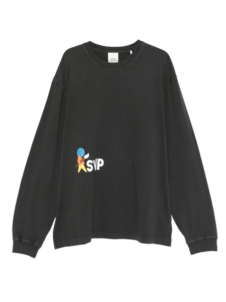  Agolde Long Sleeve Mock Neck - Grey 