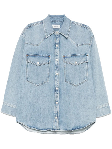  Agolde Lotta Shirt - Blue 