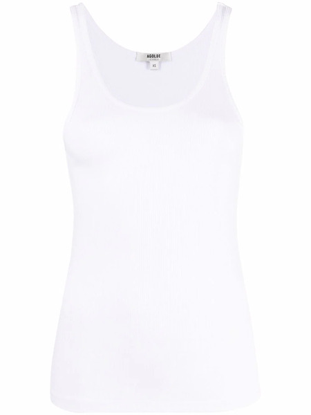  Agolde Stretch Tank Top - White 