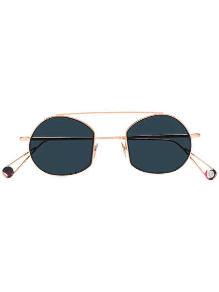  Ahlem Victoires Round-frame Sunglasses - Metallic 