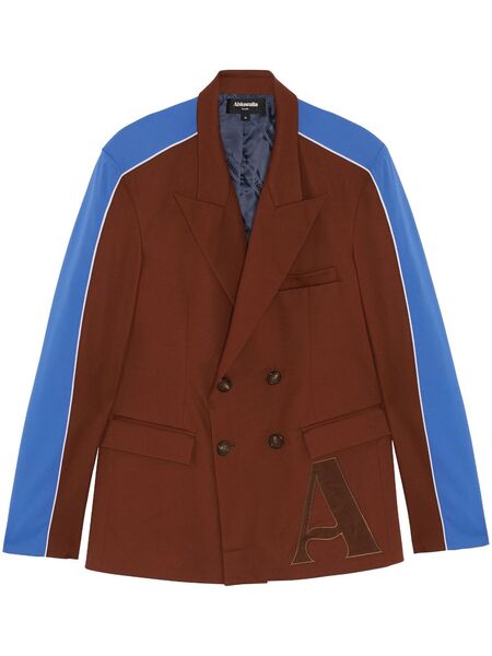  Ahluwalia Grove Double-breasted Blazer - Brown 