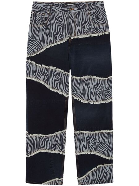  Ahluwalia Rework Low-rise Jeans - Black 