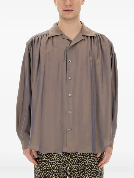  Aie Gathered Buttoned Shirt - Pink 