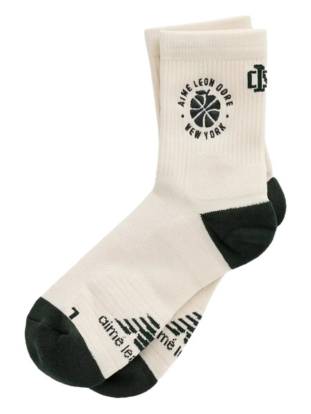  Aimé Leon Dore Logo-embroidered Socks - Neutrals 