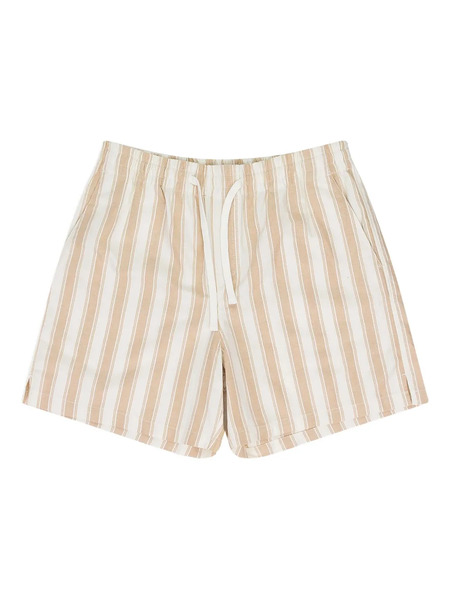  Aimé Leon Dore Striped-pattern Drawstring Shorts - Neutrals 