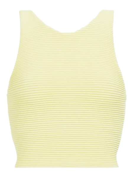  Aje Agave Ribbed Top - Yellow 
