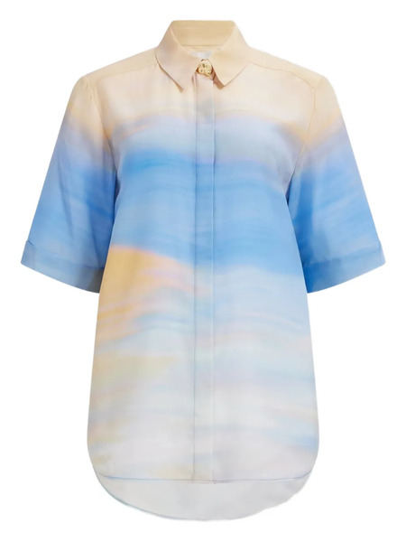  Aje Avalon Short-sleeve Shirt - Blue 