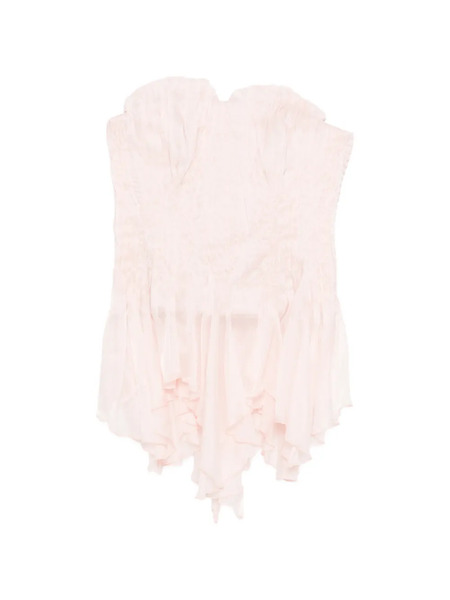  Aje Nisha Ruffled Bustier - Pink 