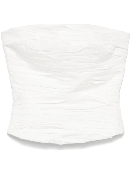  Aje Sunbeam Bustier Top - White 