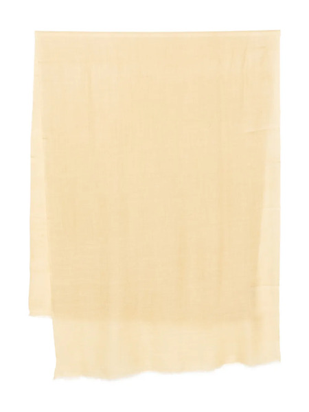  Akee International Raw-edge Scarf - Yellow 