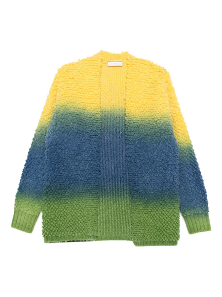  Akep Colour-block Cardigan - Blue 