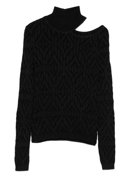  Akep Cut-out Sweater - Black 