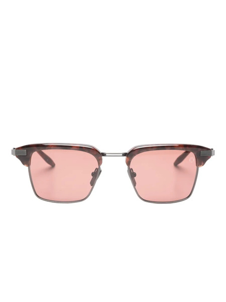  Akoni Euclid Square-frame Sunglasses - Brown 