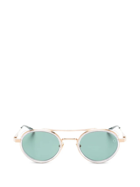  Akoni Oval Frame Sunglasses - Gold 