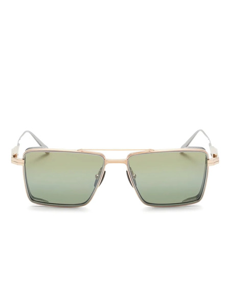  Akoni Sprinta Square-frame Sunglasses - Gold 