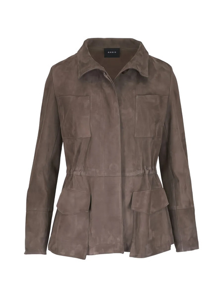  Akris Chianti Suede Jacket - Brown 