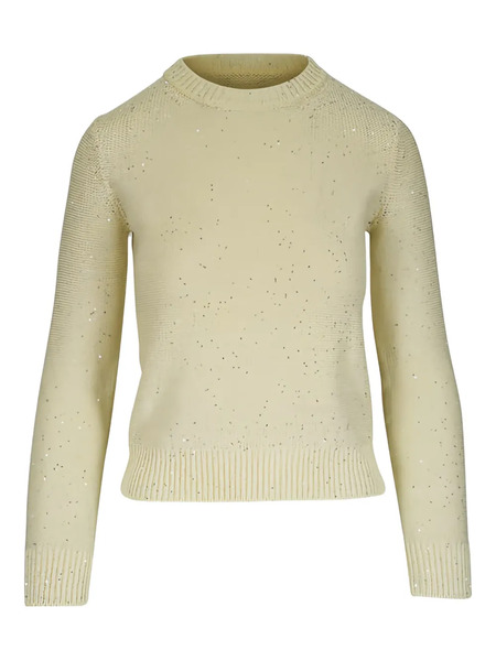  Akris Embellished Crewneck Sweater - Yellow 