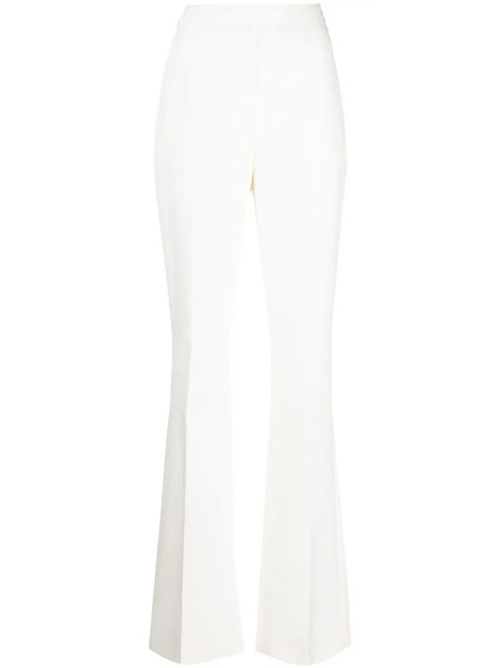  Akris High-waisted Flared Trousers - White 