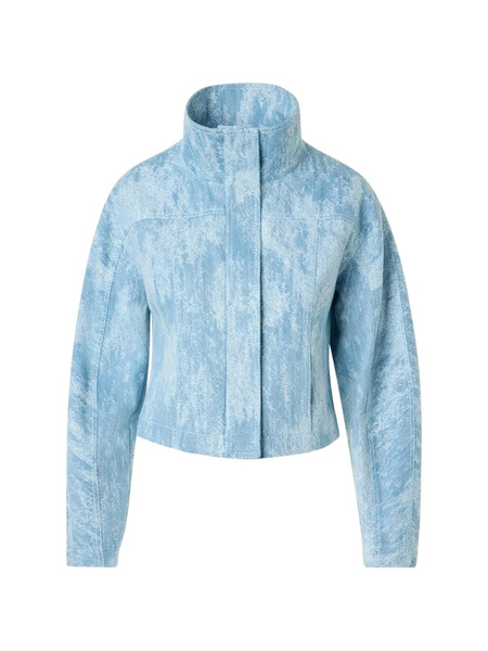  Akris Punto Blue Denim Jacket 