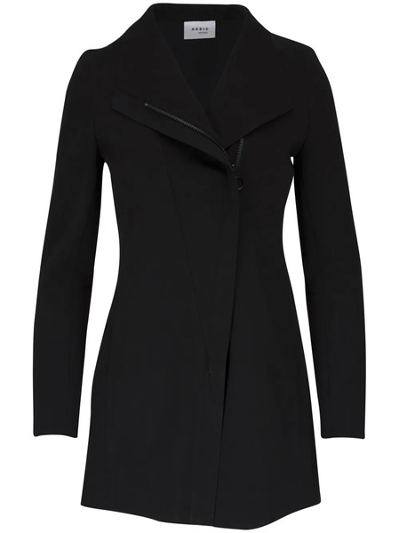  Akris Punto Off-centre Zip-up Jacket - Black 