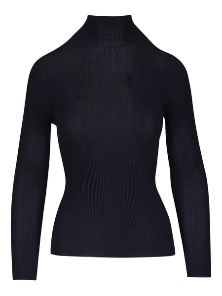  Akris Ribbed Top - Blue 