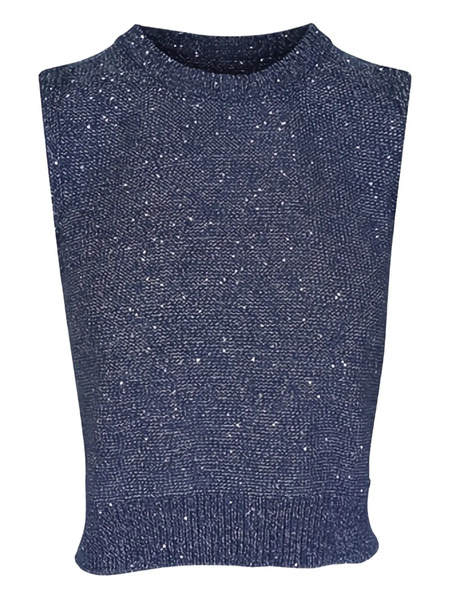  Akris Sequin-embellished Top - Blue 