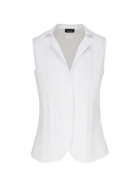  Akris Sleeveless Blouse - White 