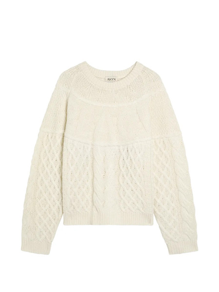  Akyn Cable-knit Sweater - Neutrals 