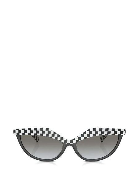  Alain Mikli Checkerboard-pattern Sunglasses - Black 