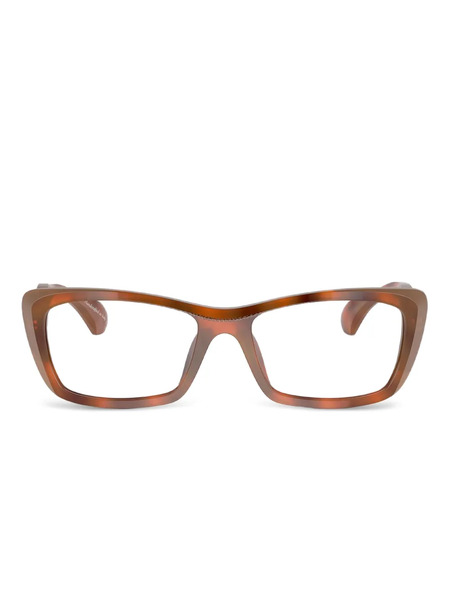  Alain Mikli Rectangle-frame Glasses - Brown 