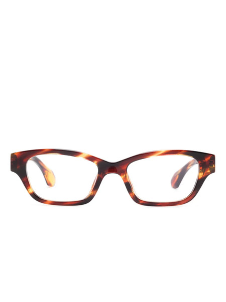  Alain Mikli Rectangle-frame Glasses - Brown 