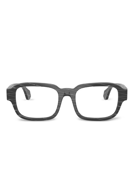  Alain Mikli Rhombus-pattern Acetate Glasses - Black 