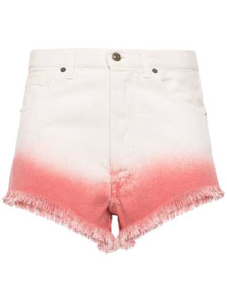  Alanui Bright Hues Denim Shorts - Neutrals 