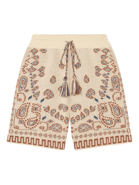  Alanui Cotton Bermuda Shorts - Neutrals 