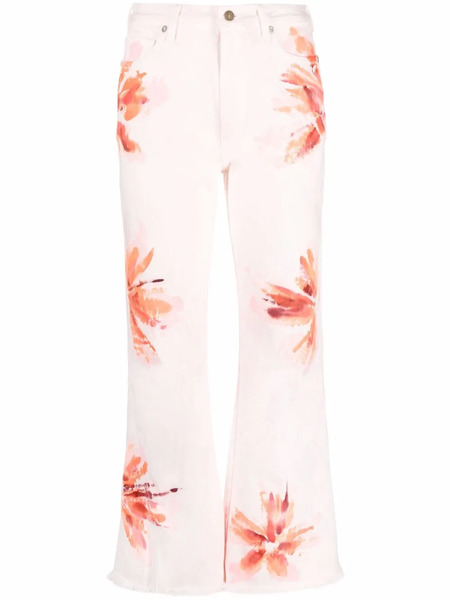  Alanui Desert Island Flared Jeans - Pink 