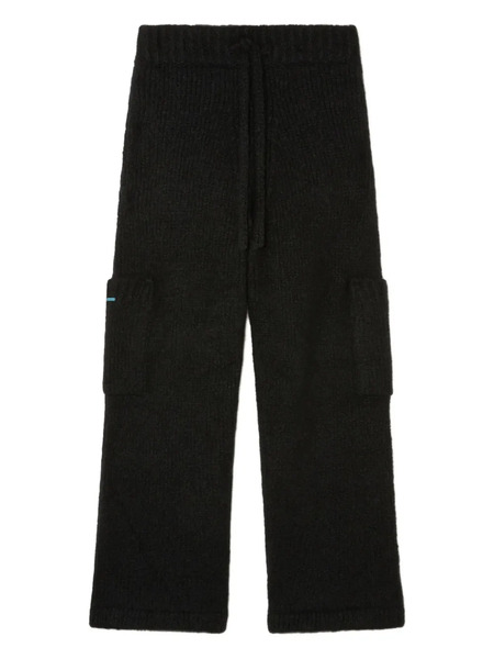  Alanui Drawstring Knitted Trousers - Black 