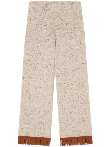  Alanui Dreamscape Fringe-detail Trousers - Neutrals 