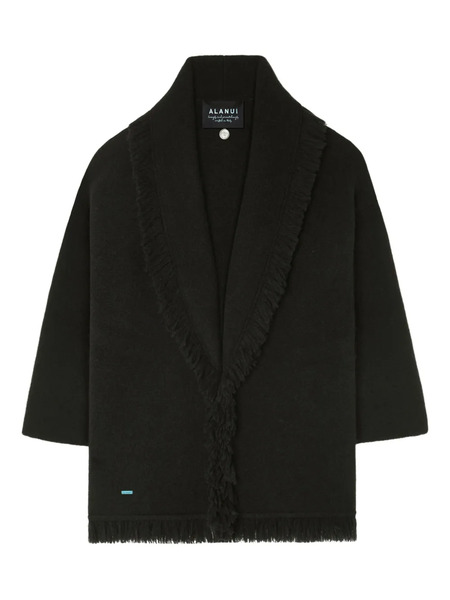 Alanui Finest Fringed Cardigan - Black 