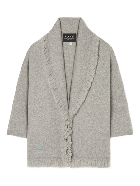  Alanui Finest Fringed Cardigan - Grey 