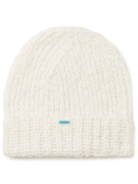  Alanui Finest Ribbed Beanie - White 