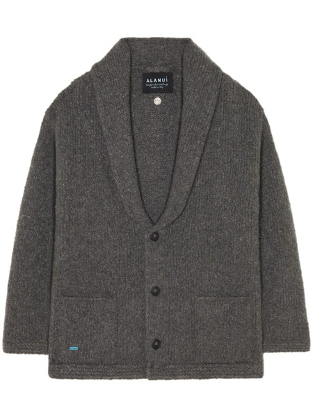  Alanui Finest Ribbed Cardigan - Grey 