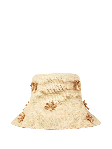  Alanui Floral-motif Bucket Hat - Neutrals 