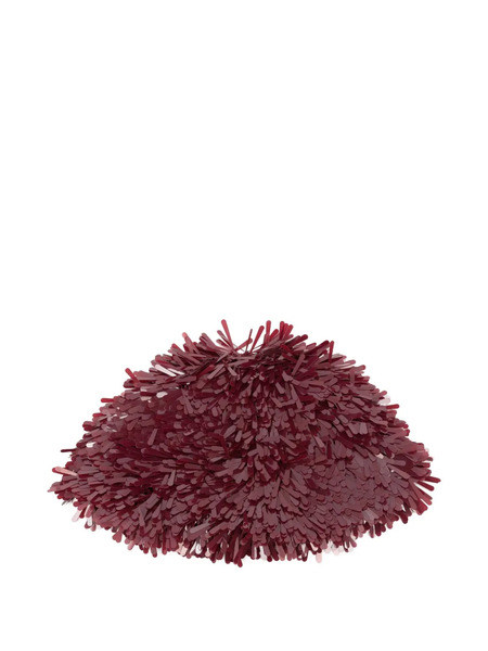  Alanui Fringed Sequined Hat - Red 