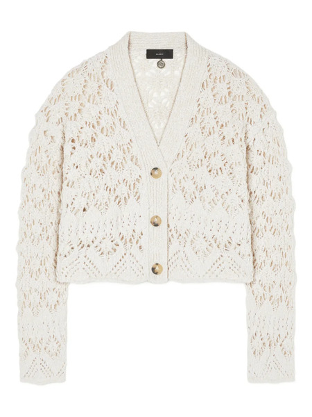  Alanui Lagoon Romance Buttoned Cardigan - White 